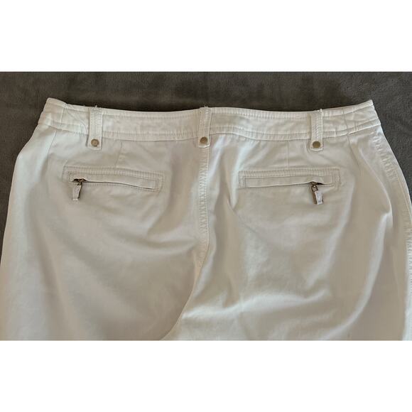 Anne Klein Women's Stretch Straight Leg Pants Size 10 White - Picture 6 of 8